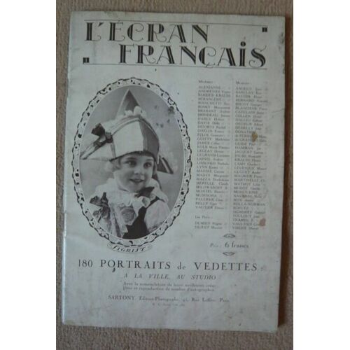 L'ecran Français - 180 Portraits De Vedettes À La Ville Au Studio