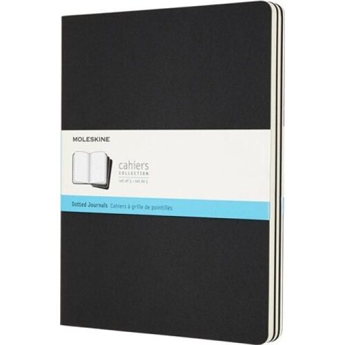 Set Of 3 Moleskine Extra Large Dotted Cahier Journals