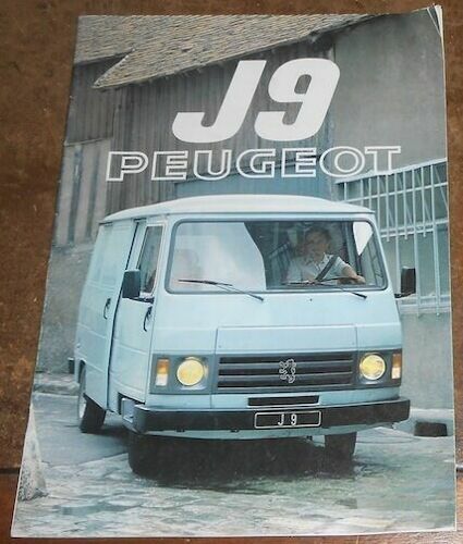 Plaquette Publicitaire J9 Peugeot 1981