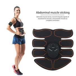 Stimulateur Musculaire Électrique, Ensemble De Train En Cuir Pu, 15 Modes, Patchs Pour Fessiers, Bâtons De Massage Des Muscles Abdominaux
