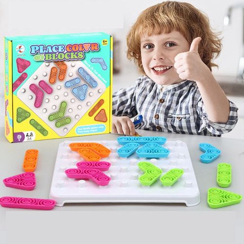 Jeu D'échecs Couleur Pour Enfants, Jeu De Société, Interaction Parent-Enfant Irrégulière, Jeu De Société Familial, D'entraînement À La Pensée Logique