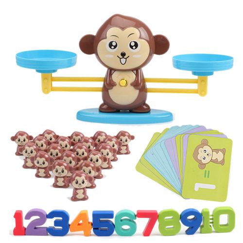 Balance Numérique En Forme De Singe, Jouet D'apprentissage Précoce, Éveil Pour Enfants, Addition Et Soustraction, Échelles Mathématiques