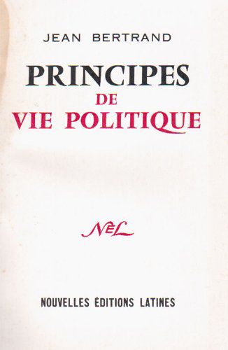 Principes De Vie Politique