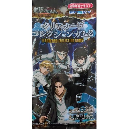Booster Attack On Titan Metallic Card Collection Gum 2 - Importation Japonaise