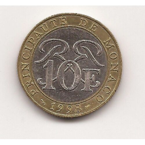 Pièce De 10 Francs De La Principauté De Monaco : Deo Juvante