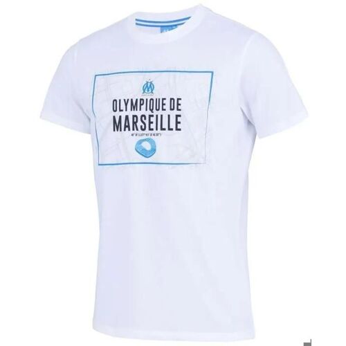 M - T-Shirt - Olympique De Marseille - Om - Blanc - Coton - Manches Courtes