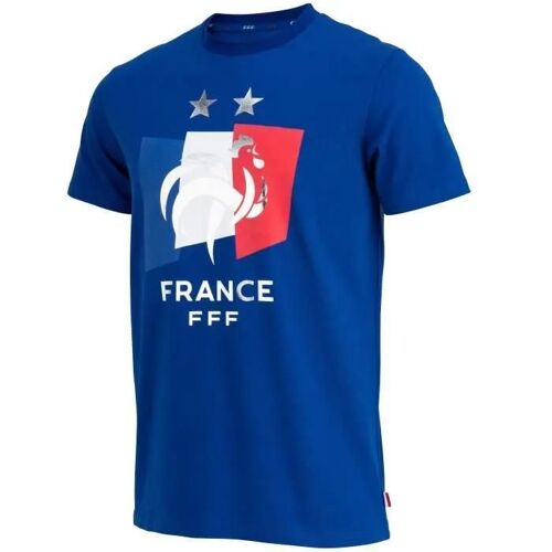M - T-Shirt - Fff - 2 Étoiles - Collection Officielle - Homme - Manches Courtes - Coton
