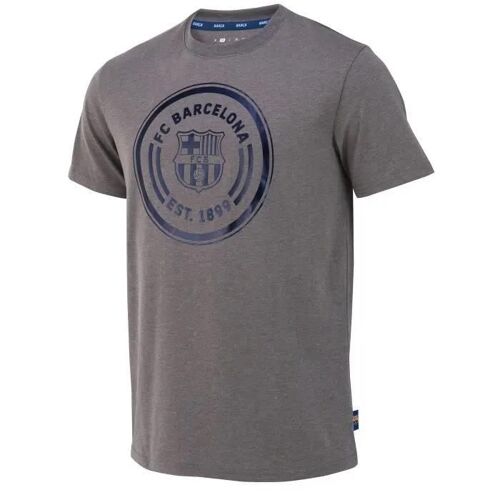 L - T-Shirt - Fc Barcelone - Barca - Gris - Homme - Manches Courtes