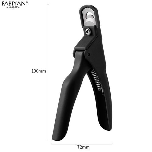 Le Noir - Faux-Ongles Colorés En Forme De U, Coupe-Bordure, En Acier Inoxydable, Pour Gel Uv, Pour French Manucure 