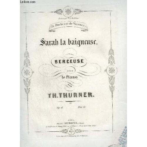 Sarah La Baigneuse - Berceuse Pour Piano.