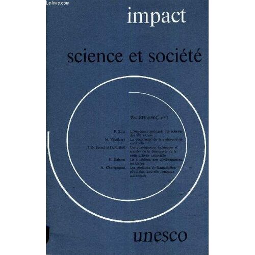 Impact Science Et Societe Volume N°14 N°2 - 1964.