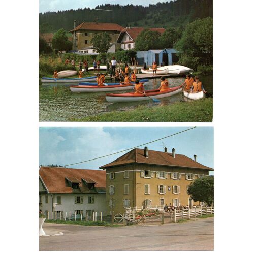 25 Doubs - Oye Et Pallet - Lot De 2 Cartes : Centre De Vacances S.N.C.F.