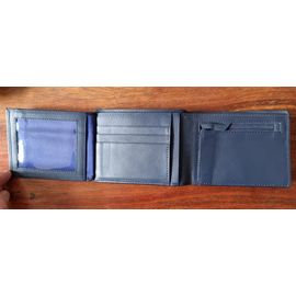 Portefeuille Le Tanneur cuir bleu