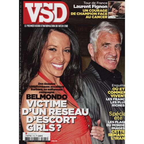 Vsd / 07-07-2010 N°1715 : Jean Paul Belmondo (6p) - Adrien Brody (2p) - Andy Lewis (4p)