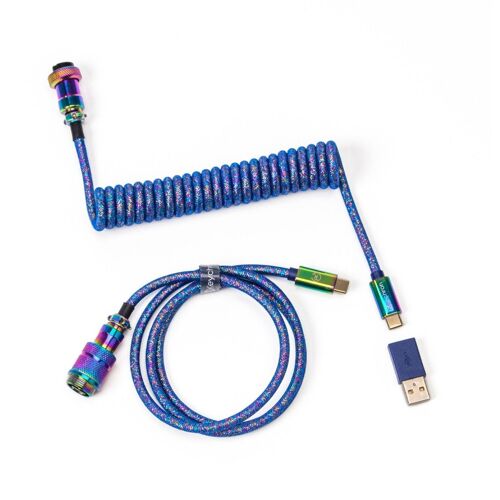 Key Rb Premium Coiled Cable Blue Cab-6