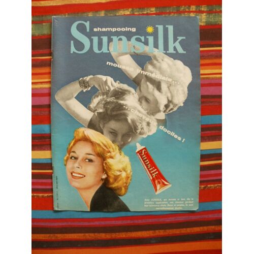Publicité Ancienne (Avril 1958) Pour Le Shampooing  Sunsilk (Photo De Jean Coquin)