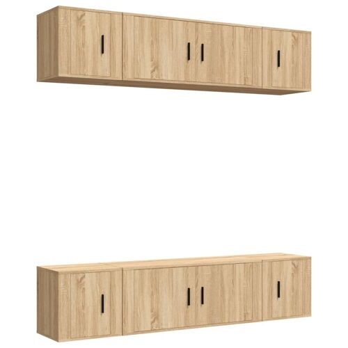 vidaXL Ensemble de meubles TV 6 pcs Chêne sonoma Bois d'ingénierie
