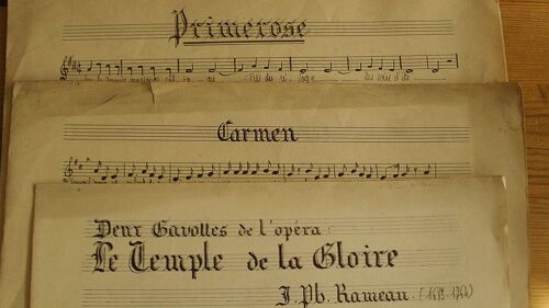 Gavottes " Le Temple De La Gloire" 1ère Et 2ème / Carmen /Werther/ Hérodiade/ Roméo Et Juliette (Gounod), Mignon/ Manon/ Cavalleria Rusticana/ Primerose/ Pétronille-Java/  Caresse De Fleur ....