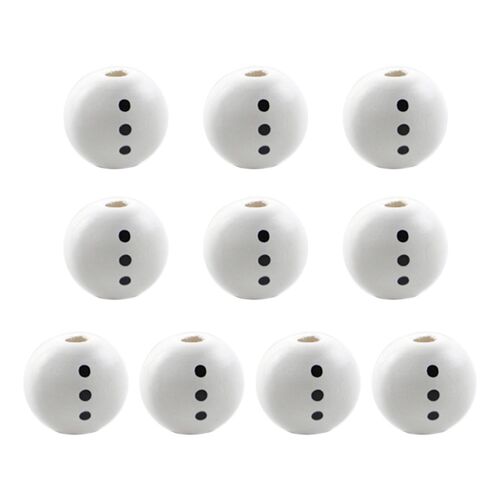 Mignon Noël Perle en bois Bonhomme de neige Perle en bois Hiver Perle en bois Artisanat en vrac
