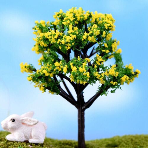 9 Styles de Mini arbre féerique, décorations de jardin Miniatures, Micro paysage, artisanat en résine, bonsaï, figurines, accessoires de jardin, Terrarium