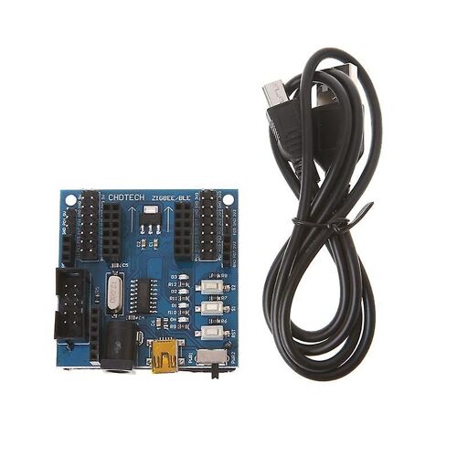 Zigbee Cc2530 Capteur Module Fonctionnel Noeud Plinthe Carte d'Extension Port USB 24mhz 256kb