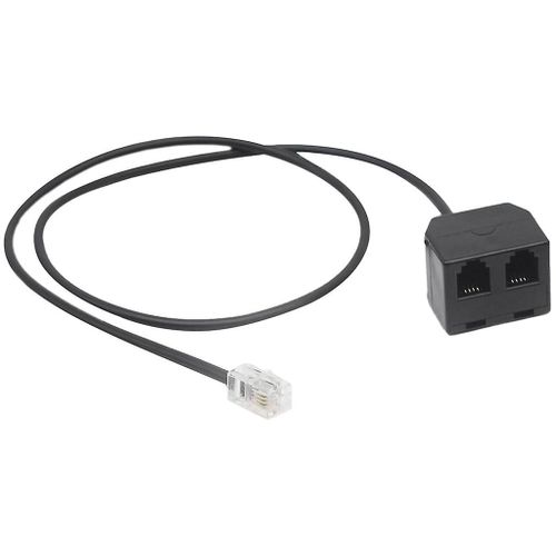 Adaptateur RJ9 Durable Cordon Répartiteur Double 2 Femelle À 1 Mâle RJ9 4P4C Extension