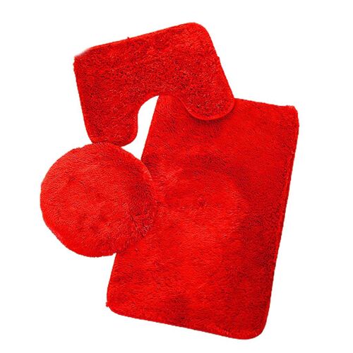 Super Soft Microfiber &amp; Non Slip Bath Rugs With Rubber Backing Solid Multicolor
