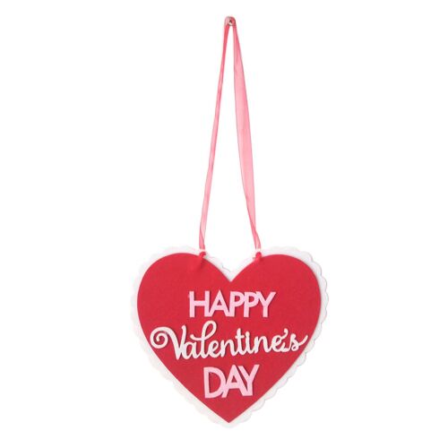 Valentine's Day Plaque Non-woven Love You Hanging Sign Happy Valentine Party Decor For Wall Door Window Decoration