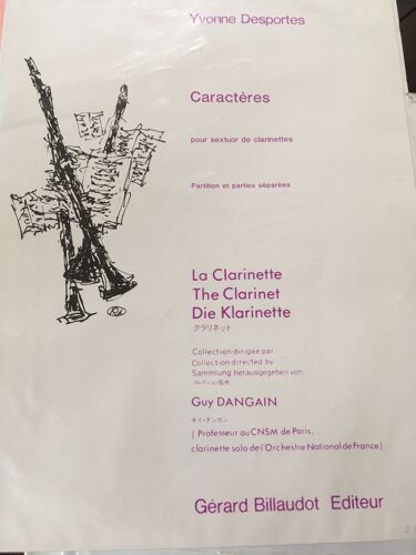 Caractères Pour Sextuor De Clarinettes