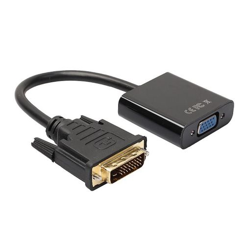 Convertisseur DVI vers VGA 1080p Câble VGA, DVI mâle vers VGA femelle 15 broches