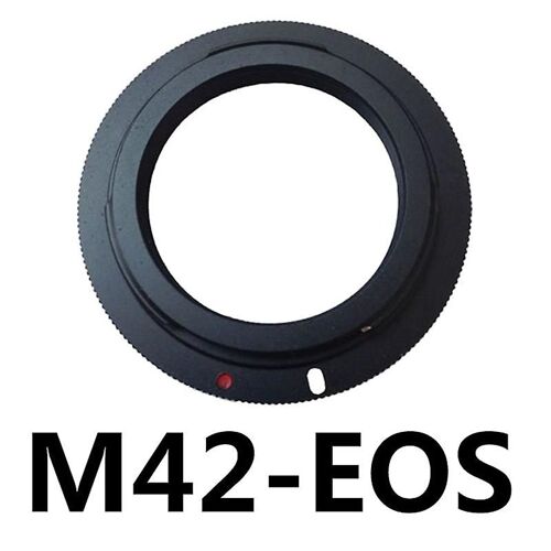 Adaptateur de monture d'objectif, adaptateur d'objectif M42 noir vers Canon Eos Dslr, convient à Canon Eos Ef