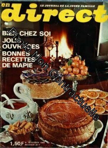 En Direct [No 10] Du 01/02/1969 - Bien Chez Soi - Jolis Ouvrages - Bonnes Recettes De Mapie