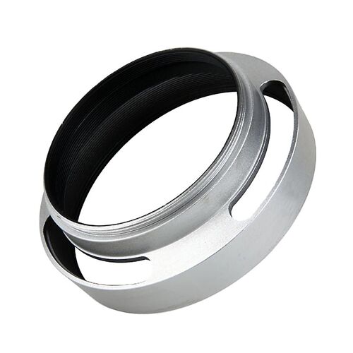 46mm Aluminium Silver Lens Oblique Cover Internal Thread Hood For Leica Slr