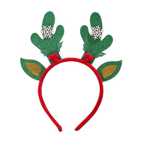 Cartoon Red Christmas Hairband Antlers Headband Merry Christmas Headpieces