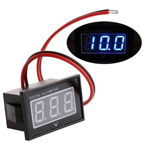 Nouveau Compteur De Batterie Étanche Auto Car Gauge Digital Voltmeter Led Rouge / Vert / Bleu