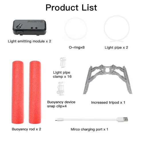 Drone Landing Gear, Floating Water Kit Damping Gear Expansion Heighten Leg Compatible With Mavic Air 2/Air 2s Accessorie-Générique