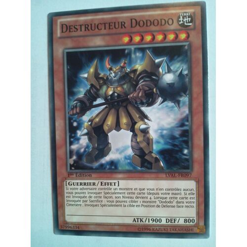 Destructeur Dododo Lval-Fr097 Commune - Yu-Gi-Oh