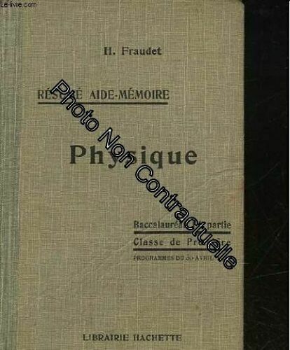 Physique - Baccalaureat - 1° Partie