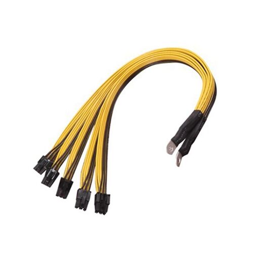 6pin Gpu Graphics Card Splitter Power Cable Btc Miner Bitcoin S11 T9 + X10 L3