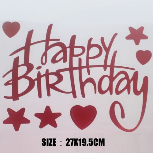 27.5X19.5CM 9 - Autocollant de ballons transparents à faire soi-même, décorations de fête d'anniversaire et de mariage, lettre licorne espagnole, DIY bricolage