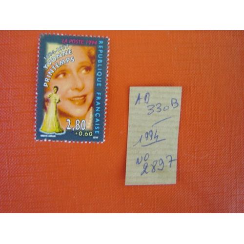 Ad 330b // Timbre France N°2897 (1994) Neuf " Yvonne Printemps