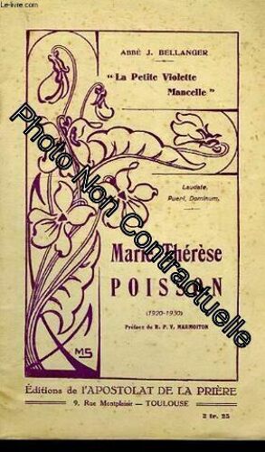 'la Petite Violette Mancelle' Marie-Therese Poisson (1920-1930)