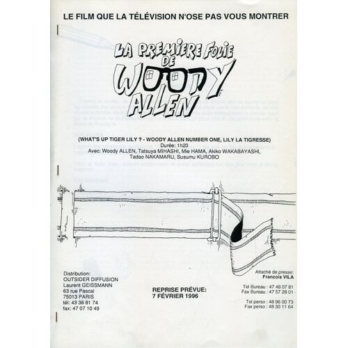 La Première Folie De Woody Allen (What's Up Tiger Lily ?) Dossier, Woody Allen, Senkichi Taniguchi