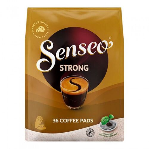 Dosettes De Café Jacobs Douwe Egberts Senseo Strong, 36 Pièces.