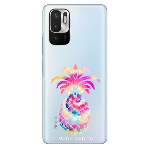 Coque Redmi Note 10 5g Ananas Tie And Dye 4 Personnalisee