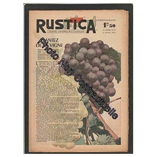Rustica [No 15] Du 11/04/1943 - Plantez De La Vigne