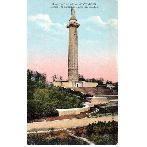 55 Meuse - Guerre 1914-18 - Carte Ancienne, Monument Américain De Montfaucon