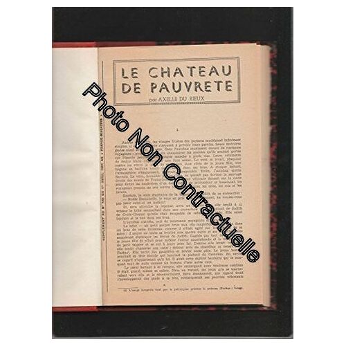 Recueil : Le Chateau De Pauvreté Par Axelle Du Rieux + Le Sang Des Rois Roman Inédit De Jean Bergeaud