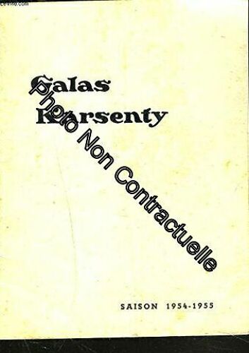Galas Karsenty. Saison 1954-1955