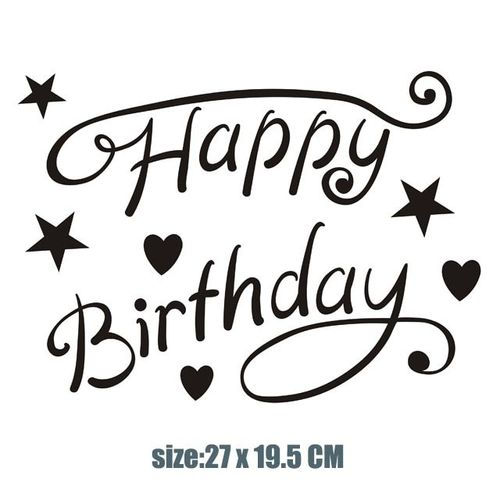 27X19.5CM 18 - Autocollant de ballons transparents à faire soi-même, décorations de fête d'anniversaire et de mariage, lettre licorne espagnole, DIY bricolage